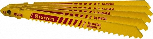 STARRETT Starrett 68720 Bi-metal Jigsaw Blade 8 Tpi U-shank 5 Pack
