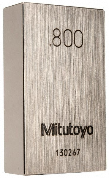MITUTOYO Mitutoyo 611198-531 Steel Gage Block 0.8 in Grade 0
