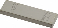 MITUTOYO Mitutoyo 611162-531 Steel Gage Block 0.122 in Grade 0