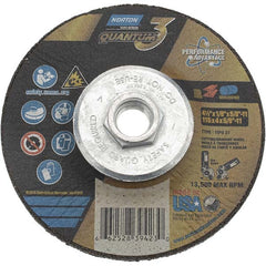 NORTON Norton 66252839423 Type 27 Grinding Wheel 4.5in 24 Grit