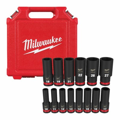 MILWAUKEE Milwaukee 49-66-7014 Shockwave 1/2 in Drive Socket Set 14pc
