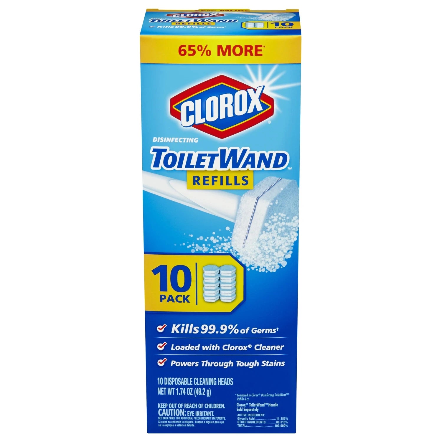 CLOROX Clorox 1717 Toilet Wand Refill (10 Pack)