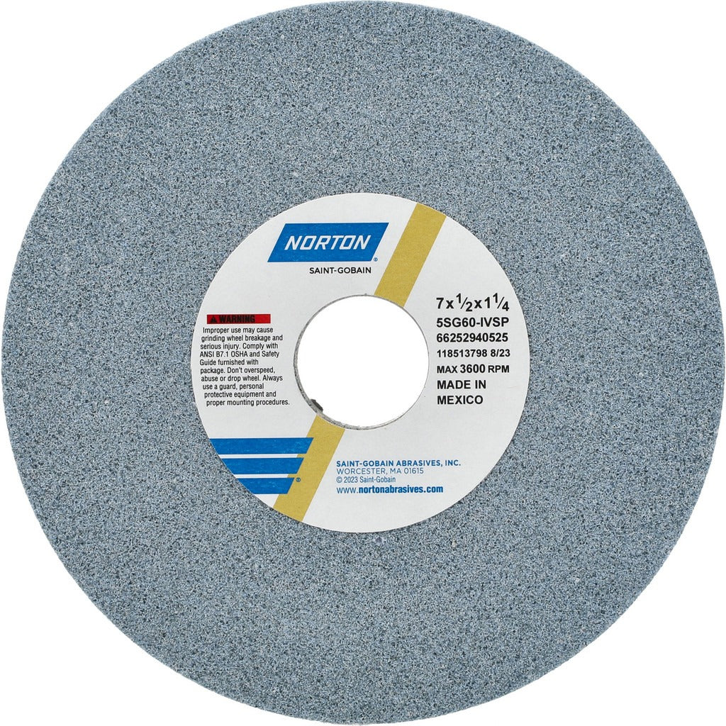 NORTON Norton 66252940525 Surface Grinding Wheel 7in 60 Grit