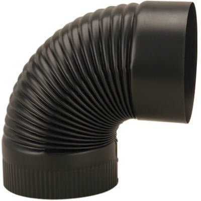 IMPERIAL Imperial Mfg Group Usa Inc BM0025 8 in 24 Ga Black Corrugated Elbow
