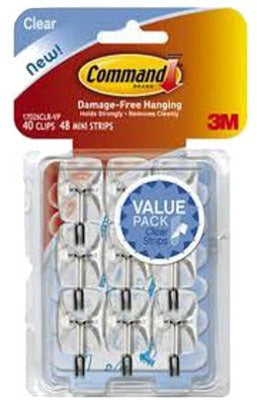 3M 3M Company 17067CLR-9ES Clear Wire Hook 9 Pack