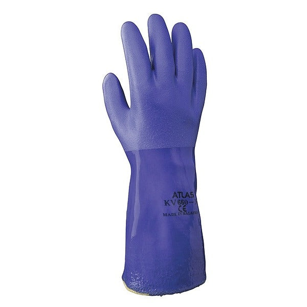 SHOWA Showa kv660m-08 Pvc Chemical Resistant Gloves 12in Medium