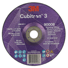 3M 3M 7100313198 Cubitron 3 36+ Grit Type 27 Depressed Center Grinding Wheel (7 x 1/4 x 7/8, Pack 10)