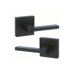 KWIKSET Kwikset 740HFLSQT-514S Halifax Lever Entry Lock Matte Black
