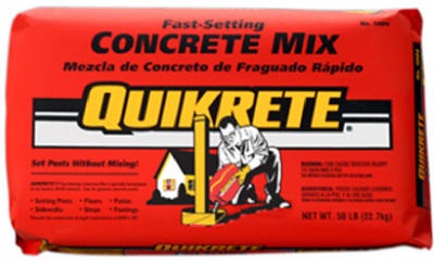 QUIKRETE Quikrete Companies 100450 Fast Setting Concrete Mix 50 Lb