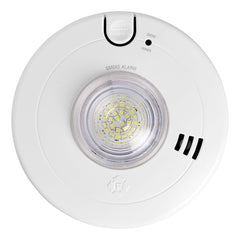 FIRST ALERT First Alert SM110LED-AC Hardwired Photoelectric Smoke Alarm 10-Year Battery Backup (1-Pack) 7020BSL