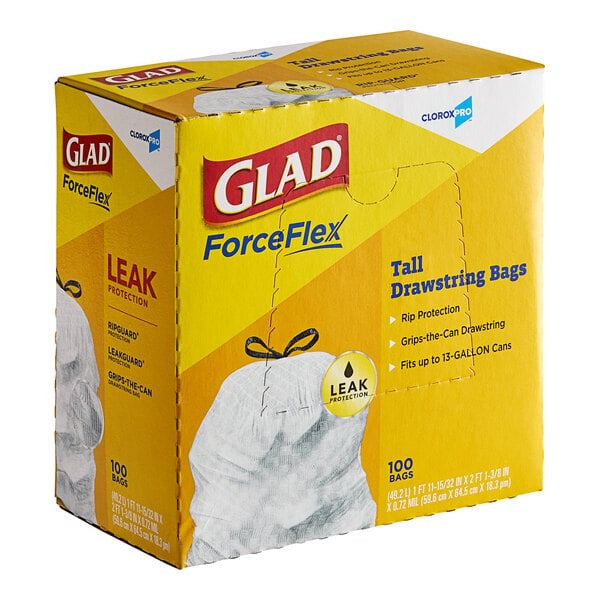 GLAD Glad clo78526ct Forceflex 13 Gal Trash Liner 400/case