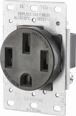 LEVITON Leviton Mfg Co R10-00279-S00 Flush Range Outlet 50A Nema 14-50R
