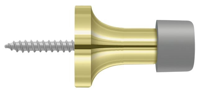 DELTANA Deltana BDS125U3 Baseboard Door Bumper Solid Brass