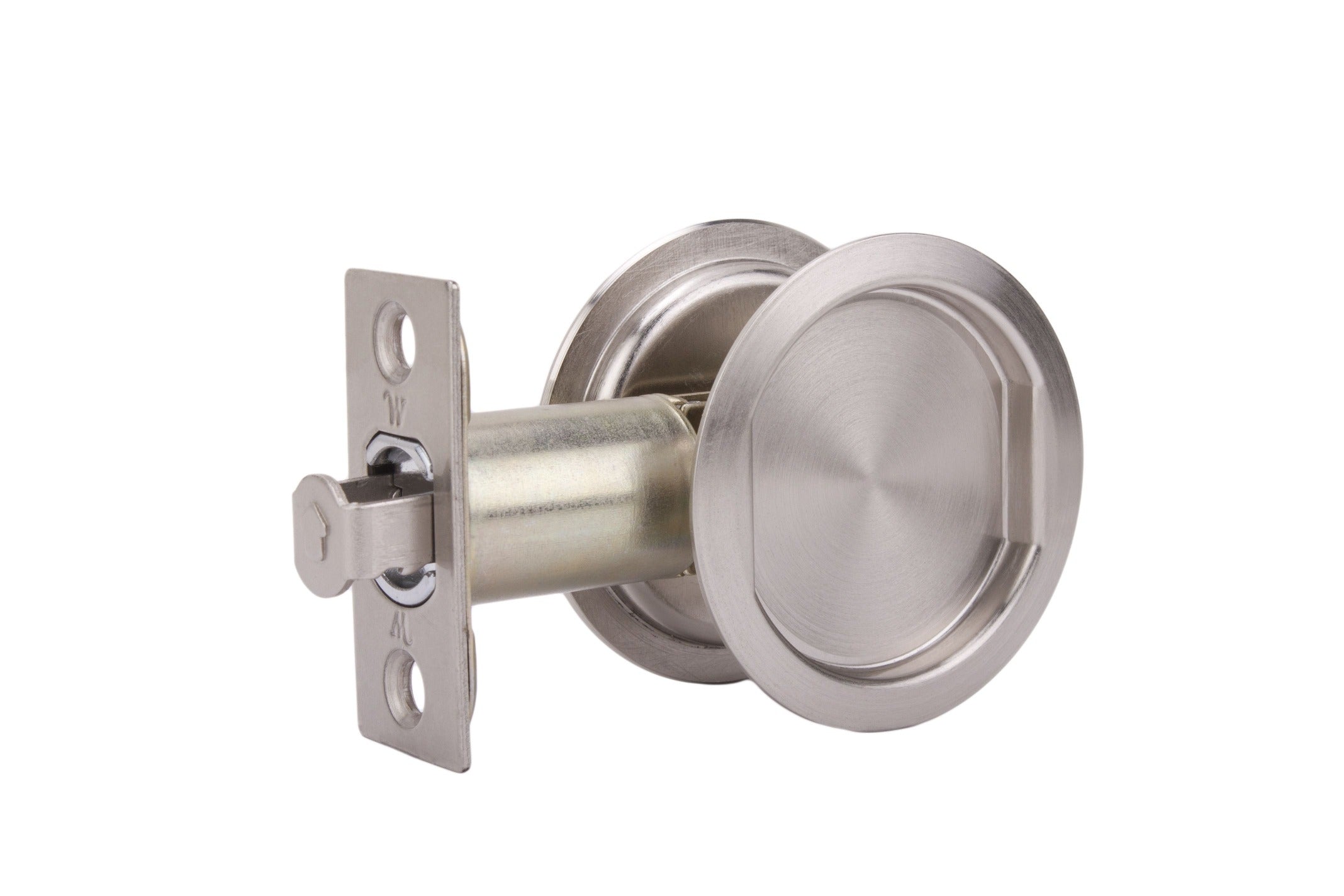WESLOCK Weslock 00627XNXN Round Passage Pocket Door Lock Satin Nickel