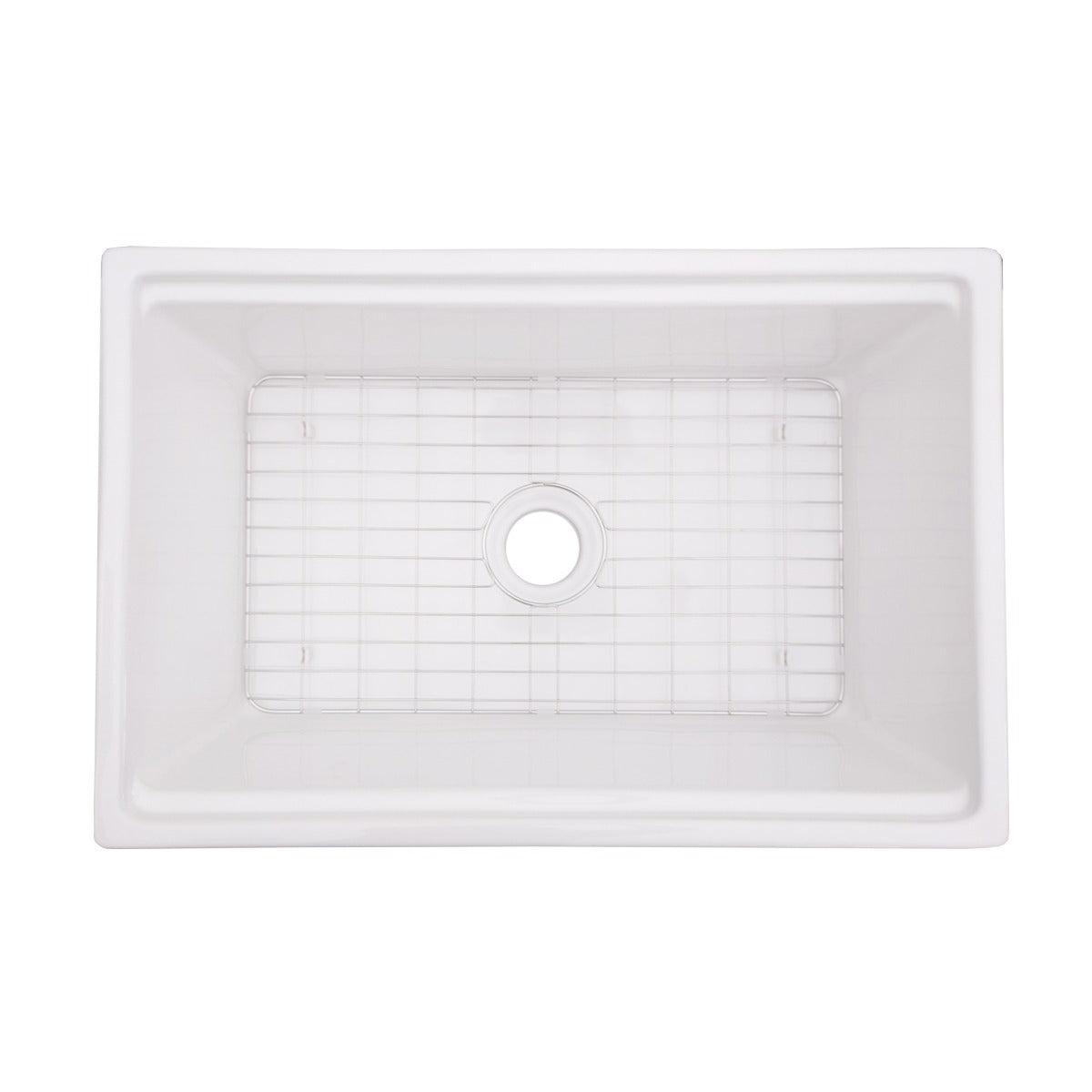 DAKOTA Dakota Plumbing Products DSE-FCAL3020S Fireclay Farmhouse Sink