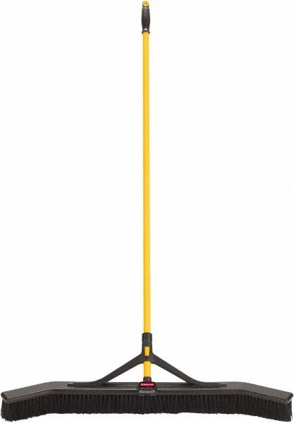RUBBERMAID Rubbermaid 2018728 Push Broom 36 in Polypropylene Bristle