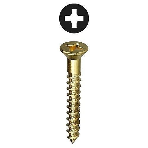 DOTTIE L H Dottie Co PHFWB123 Flat Head Phillips Wood Screw