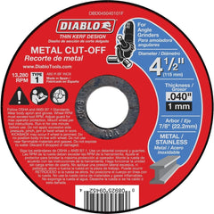 DIABLO Diablo DBD045040101F Type 1 Metal Cut-Off Wheel (4-1/2 in x 0.040 in x 7/8 in)