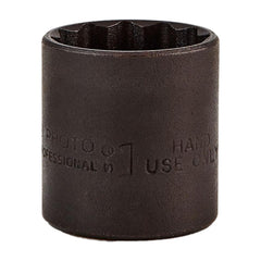 PROTO Proto J5232B 1 Inch 12-point 3/8 Drive Hand Socket
