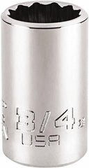 PROTO Proto J5424N Hand Socket 3/4 Inch 12-point 1/2 Drive