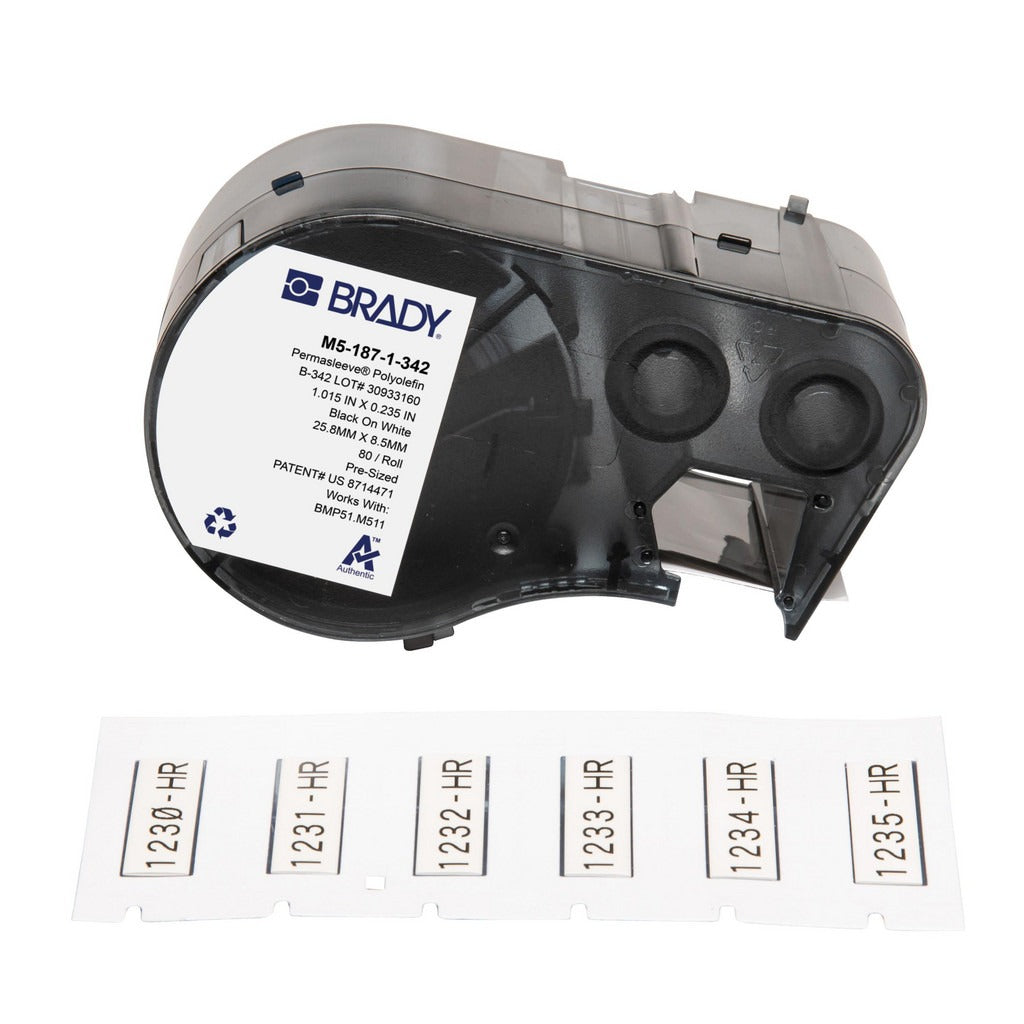 BRADY Brady 170853 Heat Shrink Labels 3/16 in 80-roll