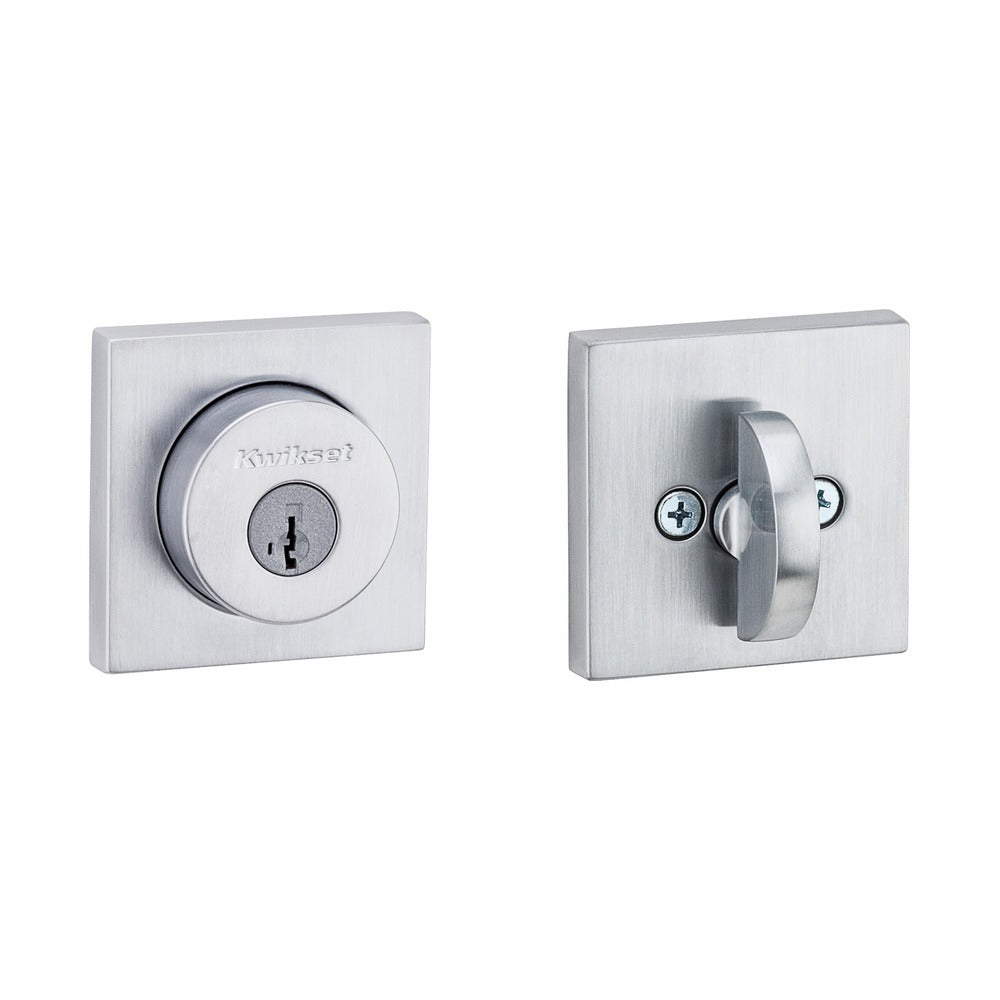 KWIKSET Kwikset 158SQT-26DS.STRKP Deadbolt Smartkey Satin Chrome