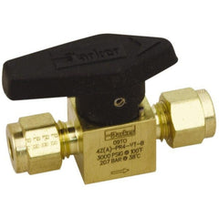 PARKER Parker 8A-PR6-VT-B Plug Valve 3000 Psi 1/2 Inch Brass
