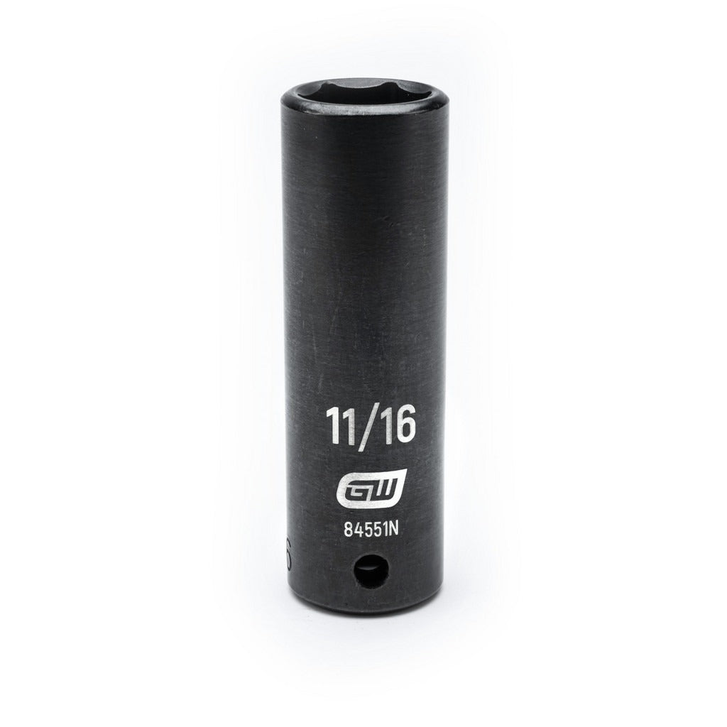 GEARWRENCH Gearwrench 84551N 1/2 in Drive 11/16 in Impact Socket 6-pt