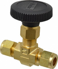 PARKER Parker 6Z-V6LN-B Straight Needle Valve 3/8 in Compression