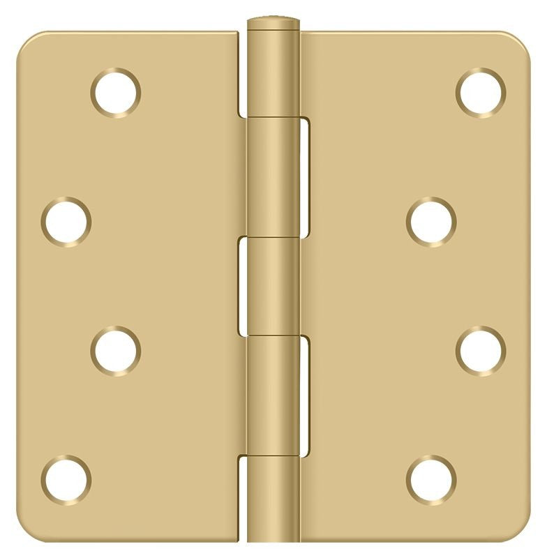 DELTANA Deltana S44R44 4x4 Radius Door Hinge Satin Brass