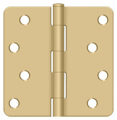 DELTANA Deltana S44R44 4x4 Radius Door Hinge Satin Brass