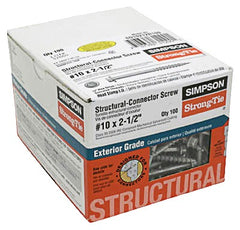 SIMPSON STRONG-TIE Simpson Strong Tie SD10212R100-R Connector Screw 100ct