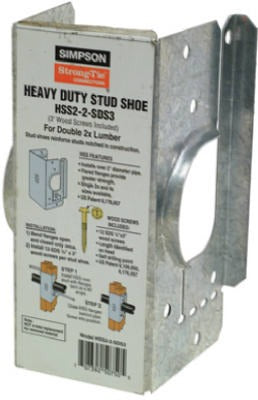 SIMPSON STRONG-TIE Simpson Strong Tie HSS2-2-SDS3 Stud Shoe with Sds Screws