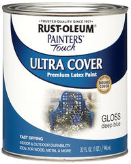 RUST-OLEUM Rust-oleum 224428T Latex Paint 1 Quart Deep Blue