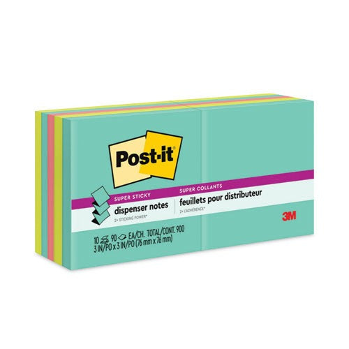 3M 3M MMMR33010SSMIA Super Sticky Dispenser Notes 3 x 3 (10 Pack) R33010SSMIA