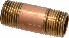 MERIT BRASS Merit Brass 2008-200BSPT Brass Pipe Nipple 1/2 in Bspt