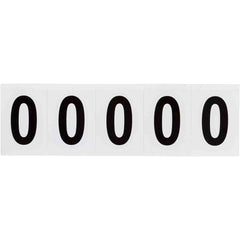 BRADY Brady 9714-0 Outdoor Numbers Vinyl Gloss Legend 0 (2.25 H x 1.81 W)