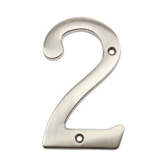 PAMEX Pamex DD074S2SN House Number 2 Satin Nickel 4 Inches
