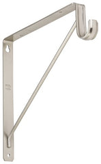 NATIONAL HARDWARE National Mfg S822-093 Shelf Rod Bracket Satin Nickel 10 Pack