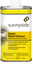 SUNNYSIDE Sunnyside 70416 Specs Paint Thinner 1 Pint