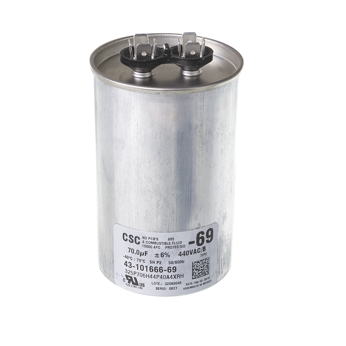 RUUD RUUD 43-101666-69 70/440 Single Round Capacitor