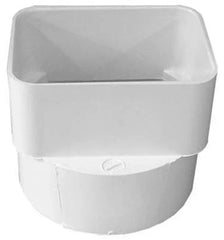IPEX Ipex 414434BC Pvc downspout adapter (3 in x 4 in to 4 in / pack 1)