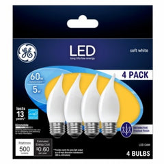 GE G E Lighting 93129351 Led Candle Bulb 5W 2700K 4 Pack