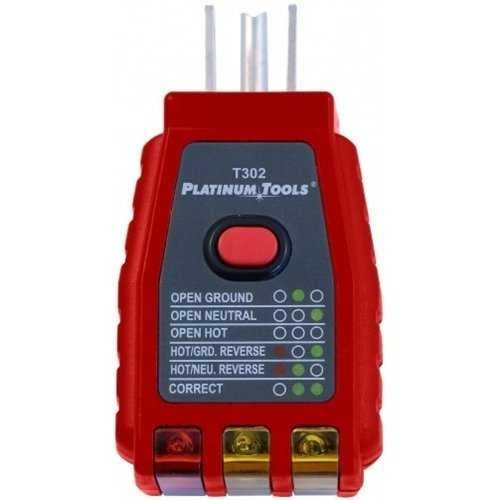 PLATINUM TOOLS Platinum Tools T302C Gfci Ac Voltage Socket Tester