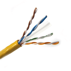 Generic / Unbranded dc-cat6-p-yel Cat 6 Plenum Cable 4 Pair 1000 Ft Yellow Cmp