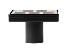 ALFI Alfi ABSD55C-BM 5-in x 5-in Square Stainless Steel Shower Drain With Groove Holes