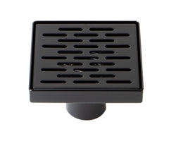 ALFI Alfi ABSD55C-BM 5-in x 5-in Square Stainless Steel Shower Drain With Groove Holes