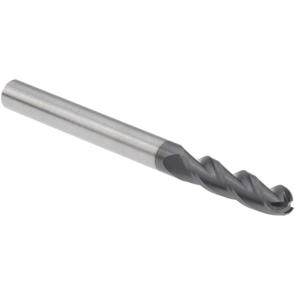 SECO TOOLS Seco 17003781 Ball End Mill 1/8 in 3 Flute Solid Carbide Altin