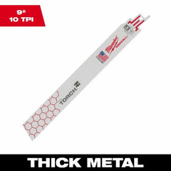 MILWAUKEE Milwaukee 48-01-2703 9 Inch 10 Tpi Torch Sawzall Blade 10pk