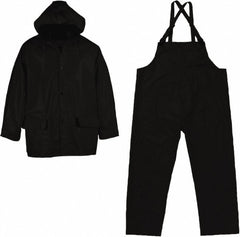 VIKING Viking 2110BK-XL Suit with Pants Xl Black Chemical Rain